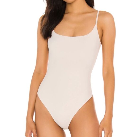 NWT Free People Basique Strappy Sleeveless Bodysuit In Ballet - Picture 9 of 11